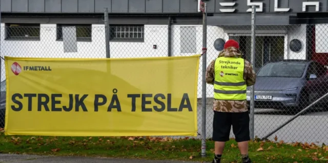 a10c43c0 af52 11f0 8c56 6315cfcbbba0.jpg 640x318 - The striking Swedish workers taking on carmaker Tesla